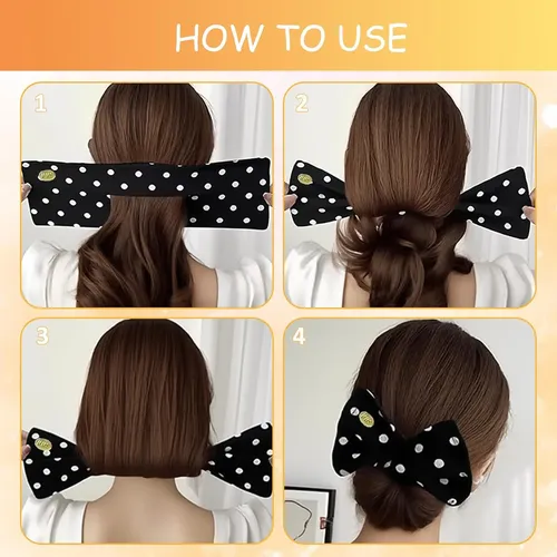 Rizador Hair Bun Maker Con Pinzas Giratorias Para Cabello Gr