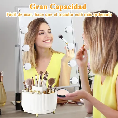 Organizador De Maquillaje Cosméticos Giratorio 360°