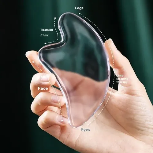Tablero Gua Sha Transparente, Masaje Gua Sha For