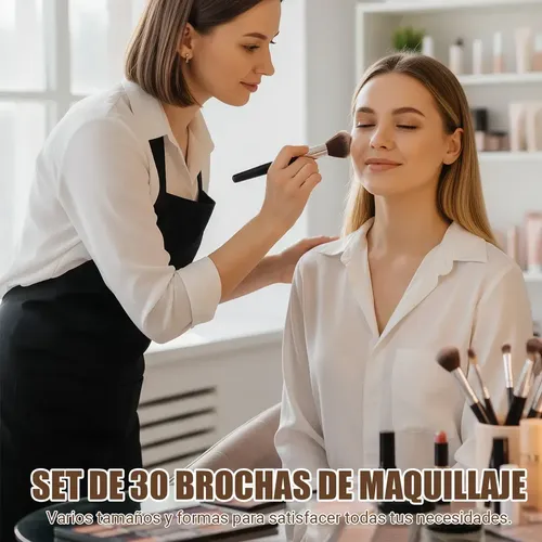 Set De 30 Brochas De Maquillaje M-mag5810hy-2-0128 Negrocafe