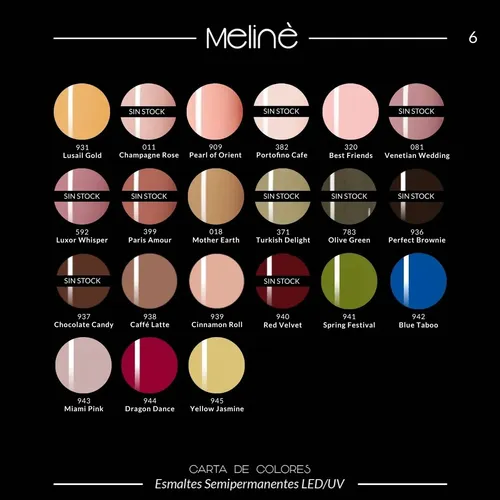 Kit X10 Esmaltes Semipermanentes Gel Uv/led Meliné