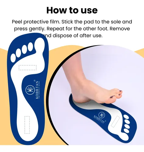 Pads Para Spray Bronceador Kobbtan Para Pies 25 Pares