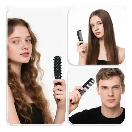 Gisdo Juego 60 Cepillos Y Peines Para Todo Tipo De Cabello