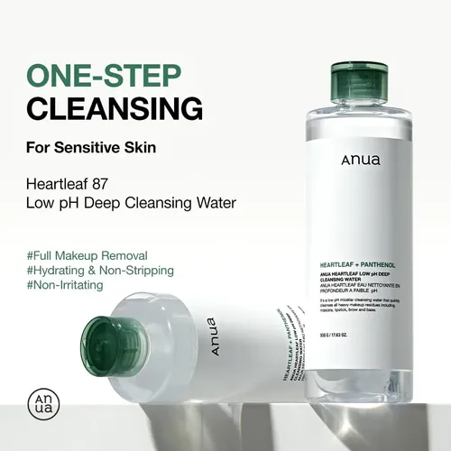 Agua Limpiadora Anua Heartleaf Low Ph Deep 500 Ml Sensitive