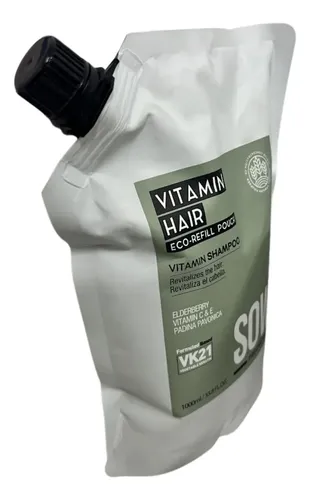 Refill Shampoo Sin Parabeno Sow Vitamin Hair 1000ml 3c