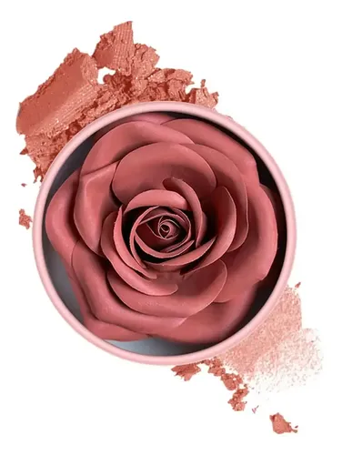 Flower Blush Rubor 3d Con Pétalos De Rosa Polvo Compacto 3.5 Tono Del Maquillaje 05