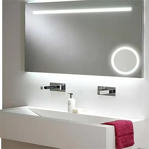 Espelho De Aumento 30x Com Suporte De Mesa Led Portátil Leve