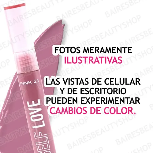 Labial Líquido Lip Gloss Acabado Mate Matte Pink 21