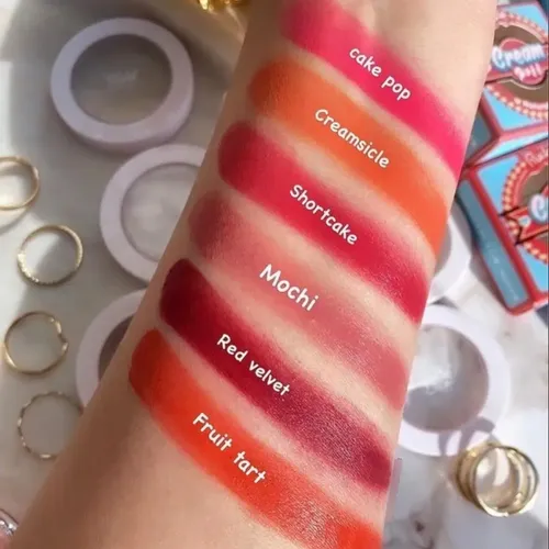 Rubor En Crema Rude Cosmetics Cream Puff Tono Red Velvet Vegano