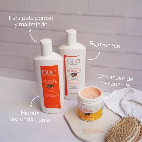 Kit Shampoo + Balsam + Baño De Crema Macadamia Olio Ads