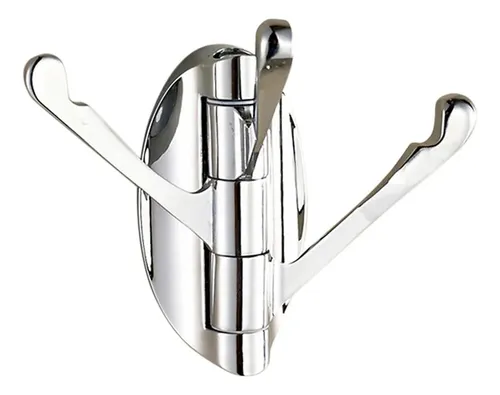 Gancho Giratorio Plegable Para Abrigos, Sombreros Y Toallas, Plateado