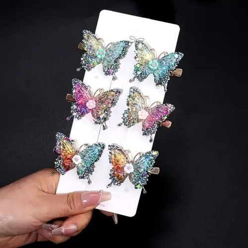 Pinzas For El Cabello Con Forma De Mariposa, Accesorios