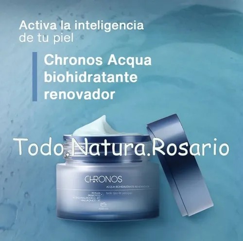 Gel Crema Natura Chronos Acqua Biohidratante Facial Todo tipo de piel de 40ml/40g 30+ años