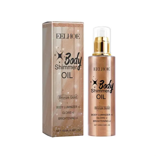Aceite Eelhoe Body Gold-copper Shimmer, Para Contorno Facial