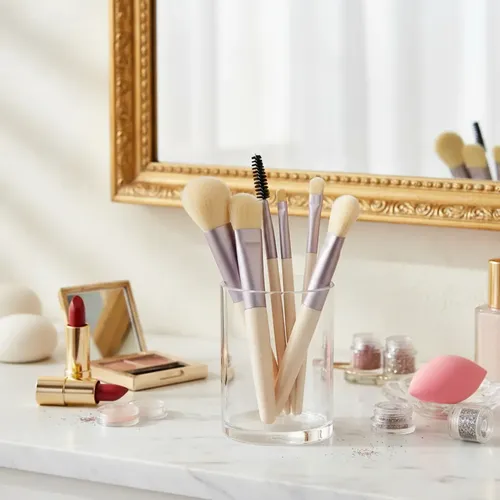 Brochas ,pincel Maquillaje X 8 Unidades De 10 Y 12 Cm