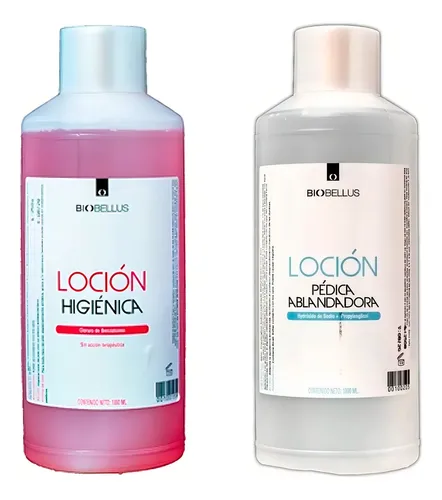 Loción Pédica Ablandadora + Higiénica Antiséptica Biobellus Fragancia Neutra Tipo De Envase Botella