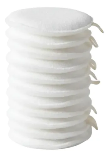Pad Reutulizable Desmaquillante Tela De Toalla Blanco X4