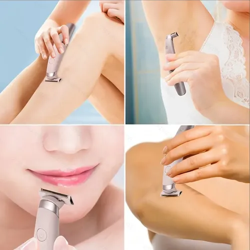 Depiladora Corporal Recargable Para Mujer Rosa