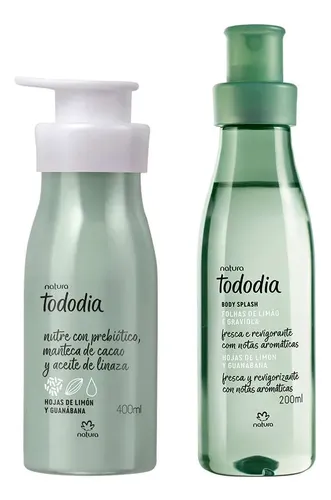 Kit Natura Tododia Hojas De Limon Crema Corporal Body Splash