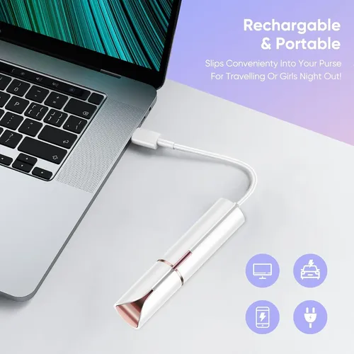 Depiladora Eléctrica Recargable Mujer Facial Painless
