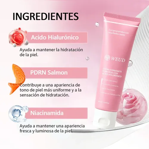 Weud Corea Pdrn Rosa Renueva Hidrata Y Protege Facial