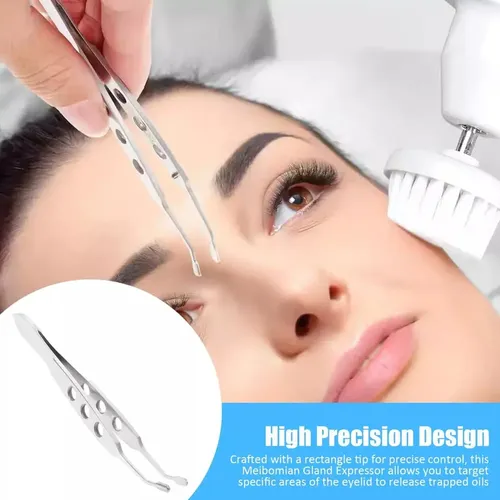 1 Pieza Pinzas Para Cejas Curvas Perforadas Unisex Xb