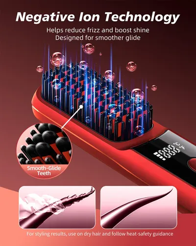 Plancha De Pelo Veloria Cordless Pro+ Red