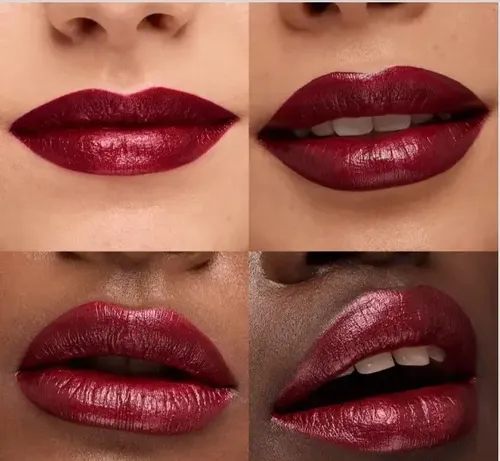Lápiz labial metálico Liquid Lip Colour de Kiko Milano, color burdeos 06
