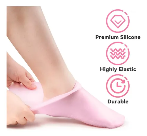 Medias Y Guantes Hidratantes Rosa Para Manos Y Pies Secos