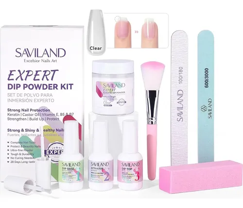 Kit De Uñas Dip 60 G Con Base, Activador Y Top Coat