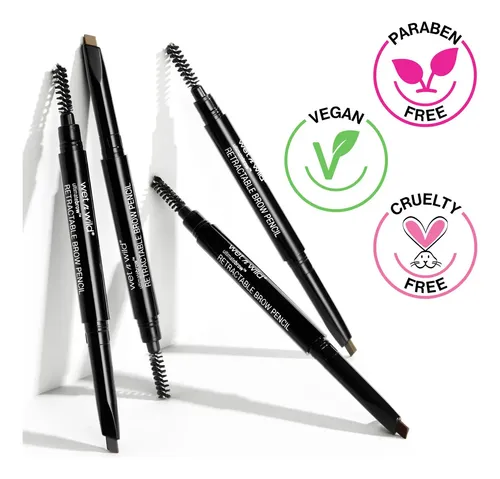 Wet n Wild Lapiz de Cejas Retractil con Cepillo Ultimate Brow Color Ash Brown