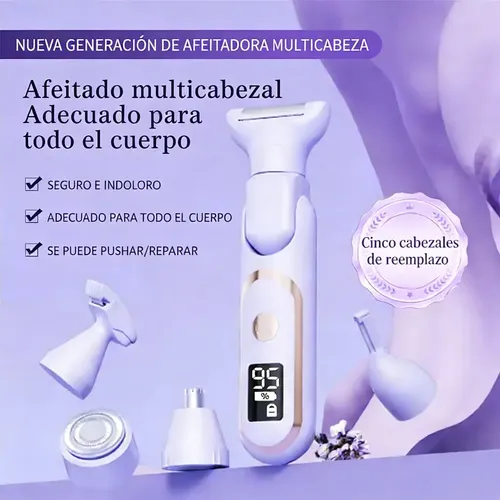 Depilador 5 En 1: Seguro, Sin Dolor For Todo El Cuerpo