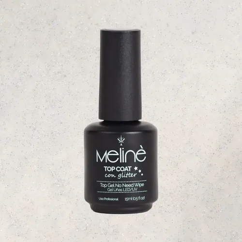 Esmalte Top Coat Con Glitter Meliné