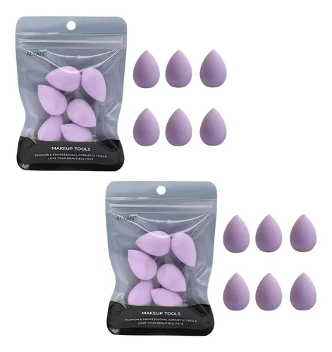 Juego De 12 Miniesponjas De Maquillaje, Pequeñas Esponjas