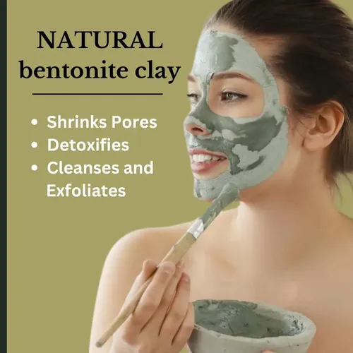 Arcilla Bentonita Natural En Polvo 227g Para Mascarillas Y