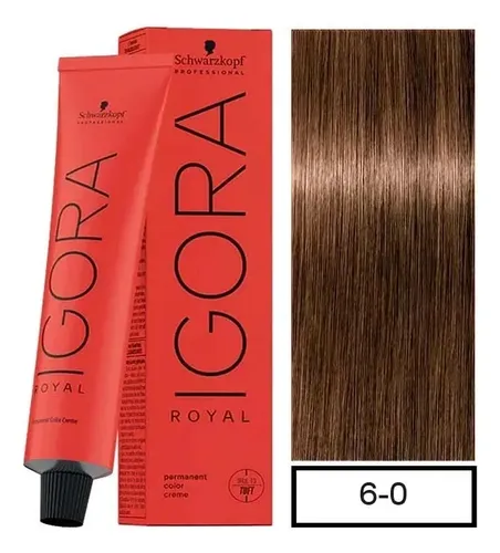 Tintura Schwarzkopf Professional Igora royal Naturals tono 6-0 para cabello