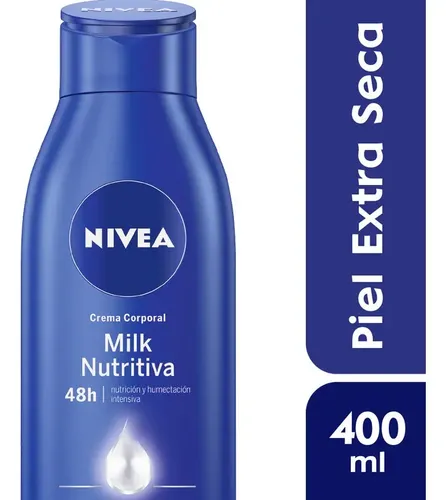 Crema Corporal Nivea Milk Nutritiva Piel Extra Seca 400ml