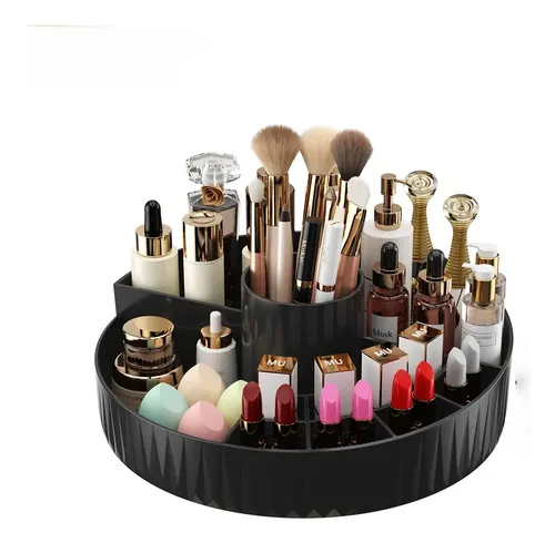 Organizador Giratorio De Maquillaje Con Compartimentos