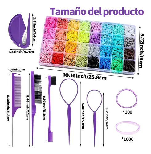 2200 Ligas Elásticas Para El Cabello Niñas Accesorios D