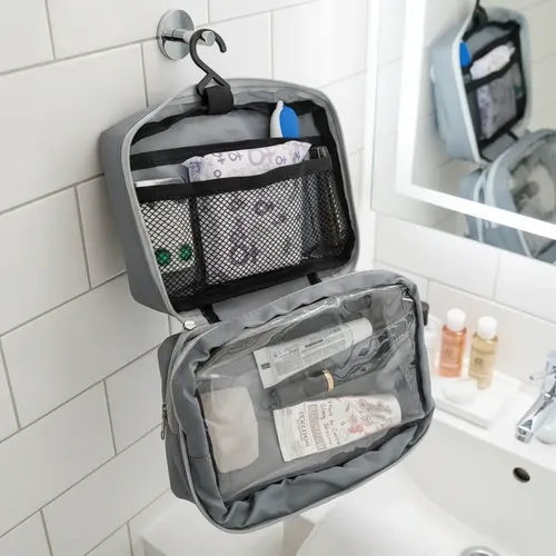Neceser Viaje Organizador Maquillaje Cartera Compacto 20×13