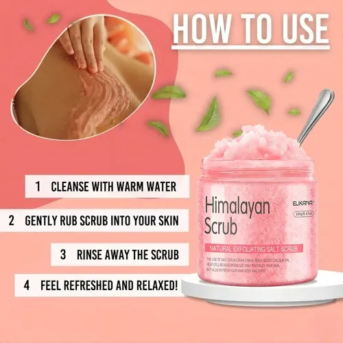 Exfoliante Corporal De Sal Del Himalaya 240 G
