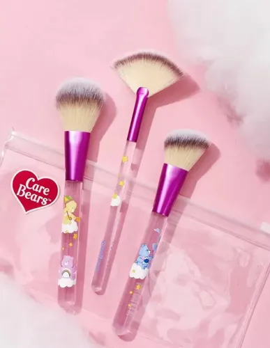 Set 3 Brochas Maquillaje Ositos Cariñositos