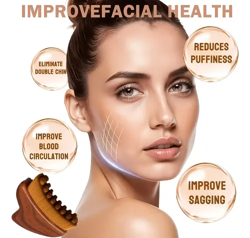 Cepillo Facial Portátil Para Contorno Linfático Angled Lymphatic Brush