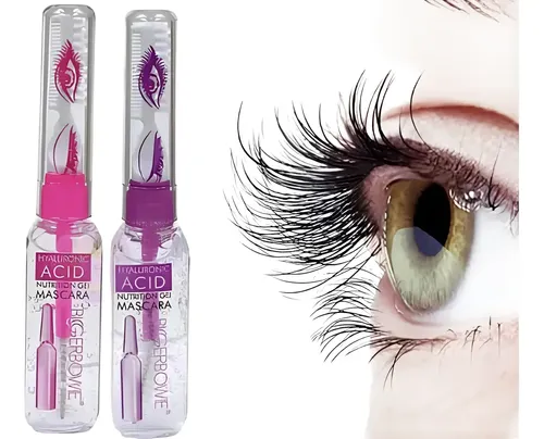 Mascara Fortalecedora De Pestañas Y Cejas Acido Hialuronico Color Transparente