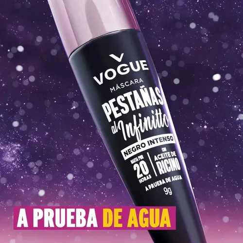 Máscara De Pestañas Al Infinitto A Prueba De Agua 9g Vogue
