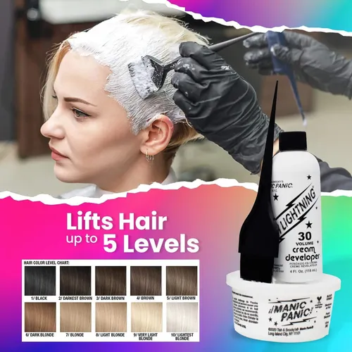 Kit De Decoloración Para El Cabello Manic Panic Flash Lightn