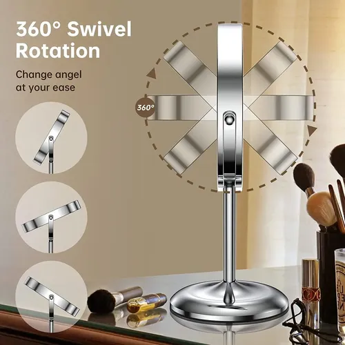 Espejo De Maquillaje Led Recargable Para Señoras / Zzc