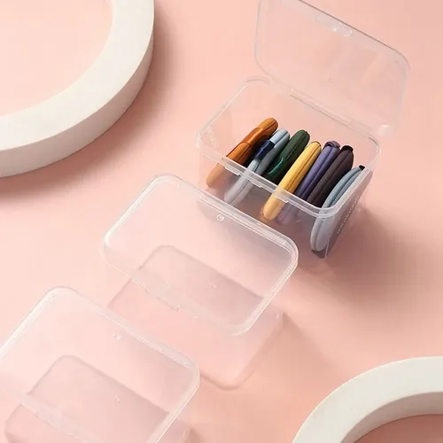 Caja De Almacenamiento Cuadrada Transparente Para Cosméticos