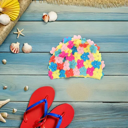 Gorro De Baño Para Mujer: Gorro De Baño Impermeable Grande P