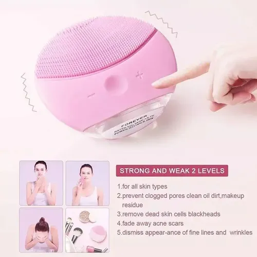 Limpiador Facial Forever Masajeador Usb Recargable Foreo